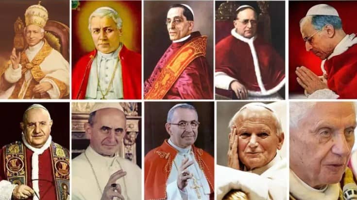 10 últimos Papas Católicos da Igreja